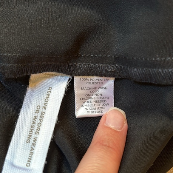 Black strapless jumpsuit with belt from LOFT size M - Picture 9 of 9